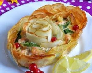 Рыбно-картофельный пирог (запеканка)