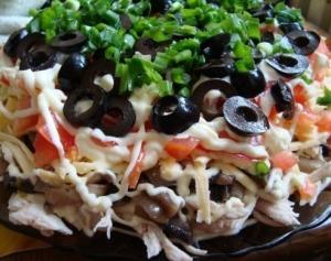 Салат «Здоровье» с грибами