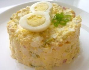 Салат с курицей и огурцом