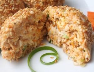 Салатные шарики "А-ля Мимоза"