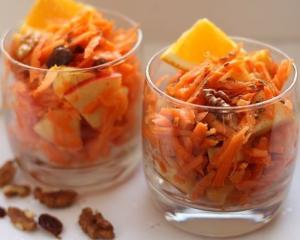 Сладкий салат из моркови