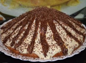 Торт "Панчо" с ананасами и бананами