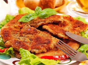 Шницель по-милански