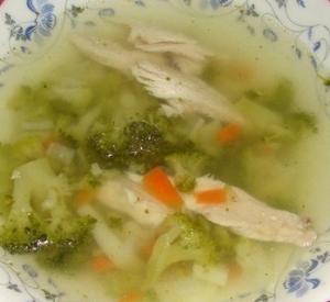 Супчик куриный с брокколи