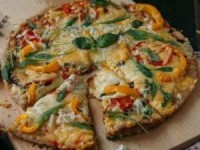 Вегетарианская пицца с баклажанами