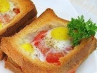 Горячие бутерброды с яйцом на завтрак