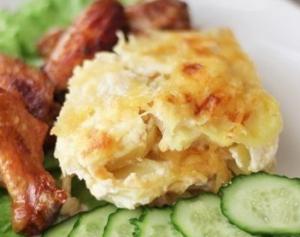 Картофельный гратен