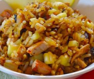 Рис с бужениной