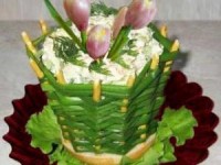 Салат «Весенний букет» к 8 Марта