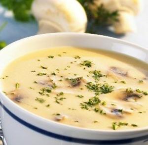 Низкокалорийный грибной суп с сыром