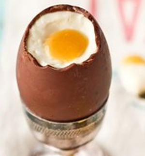 Шоколадные яйца с начинкой «чизкейк»