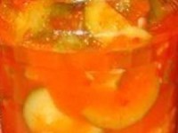 Салат из кабачков в томатном соусе на зиму