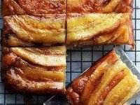 Бананово-карамельный пирог-перевертыш