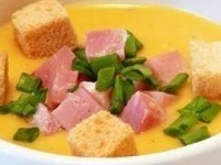 Картофельный суп-пюре с зеленым луком