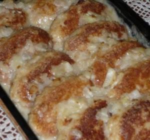 Рыбно-мясные котлеты