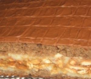 Торт со сгущенкой и шоколадом