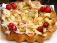 Песочный пирог с яблоками и тыквой